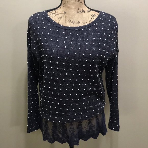 {Altar’d State} All Over Town Swiss Dot Sweater - Picture 2 of 5